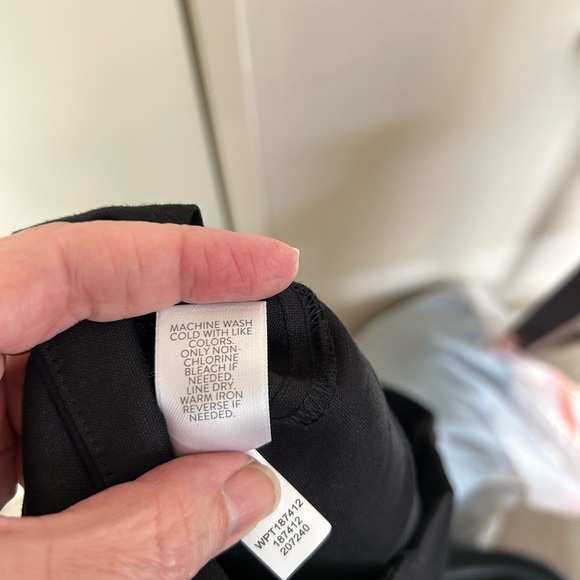 New with Tags! J. Jill Linen Stretch Black Cropped Pant- Size Medium Petite - Picture 10 of 10